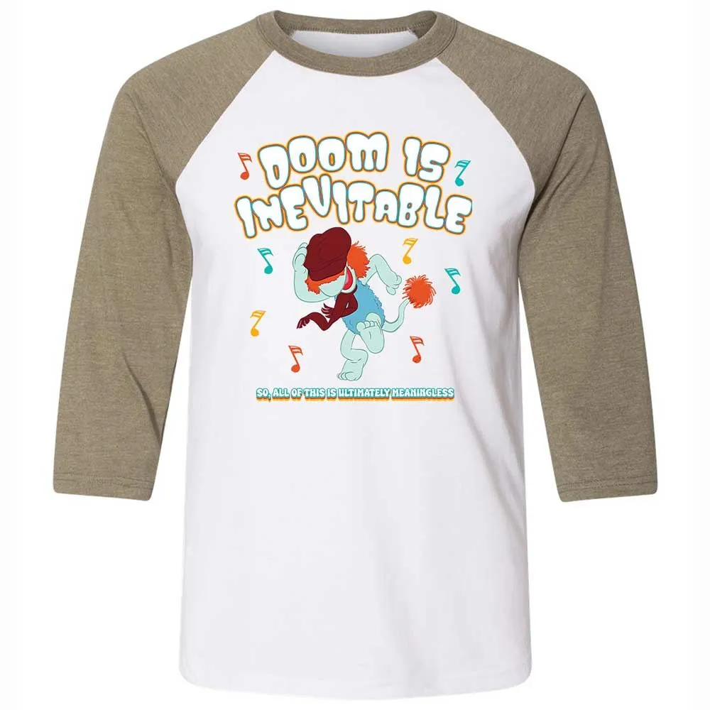 Unisex 3/4 Baseball Tee - YAFSR5BV - White/Heather Olive - 4