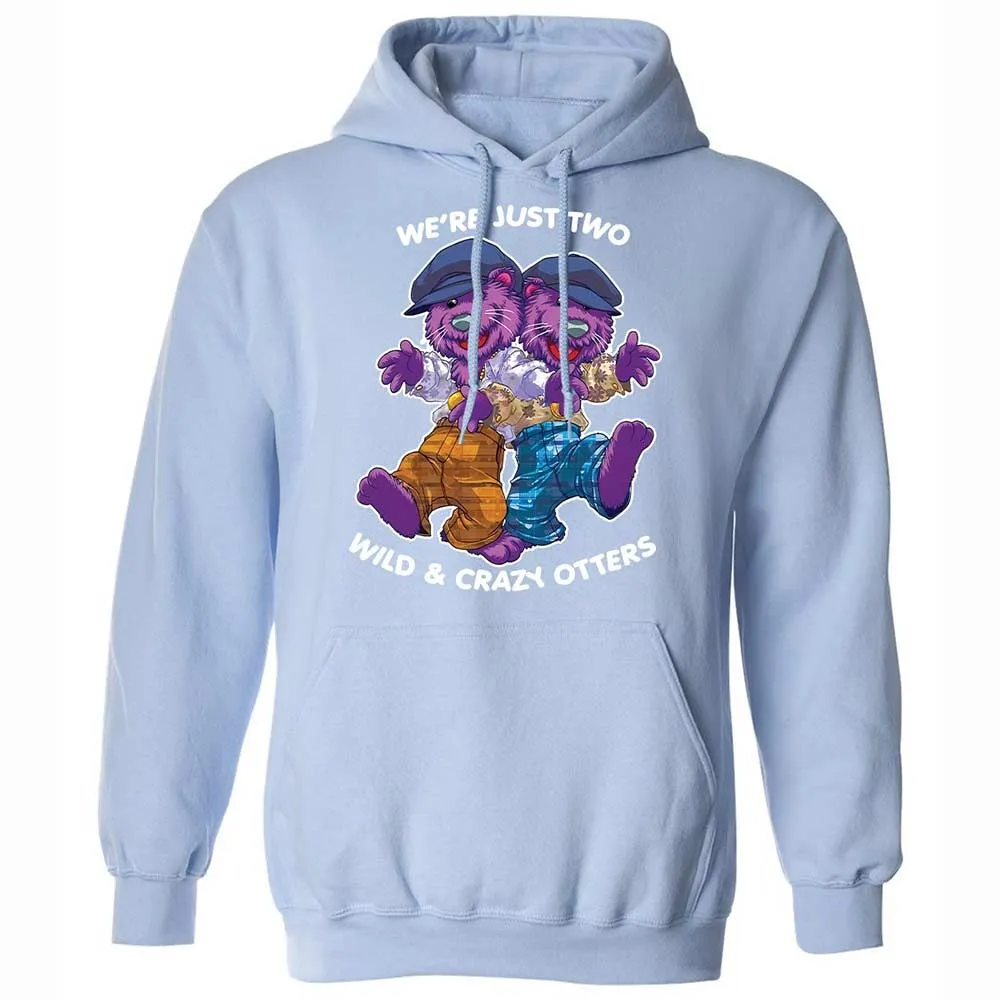 Two wild & crazy otters - Light Blue - 17