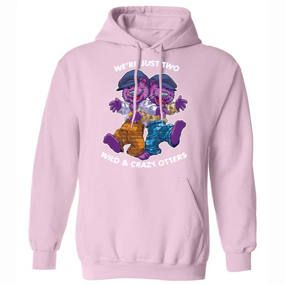 Two wild & crazy otters - Light Pink - 21