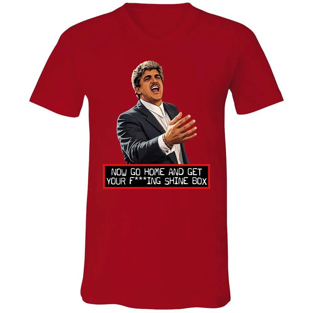Unisex V-Neck T-Shirt - PZ7LXY1D - Red - 6