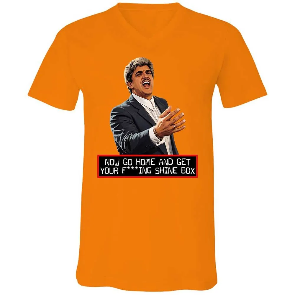Unisex V-Neck T-Shirt - PZ7LXY1D - Orange - 12