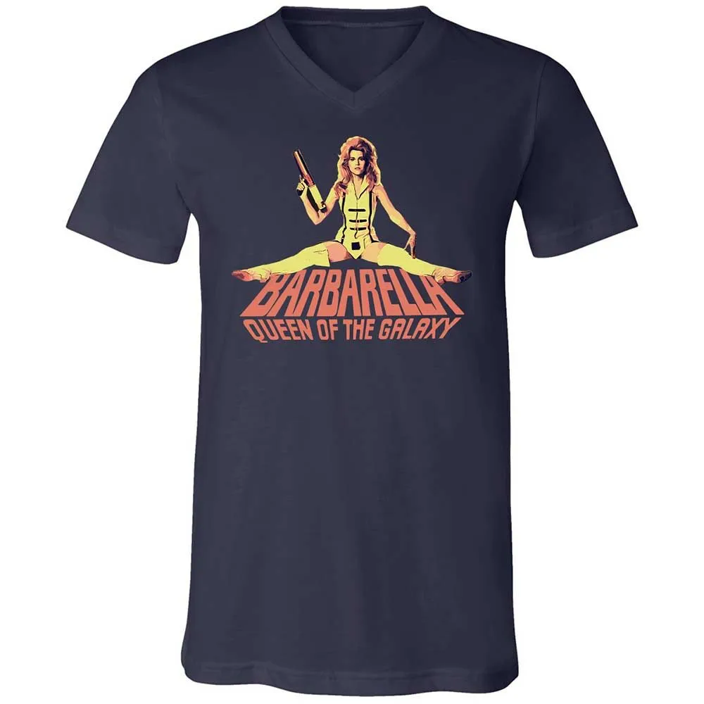 Unisex V-Neck T-Shirt - B485ZA3H - Navy - 2