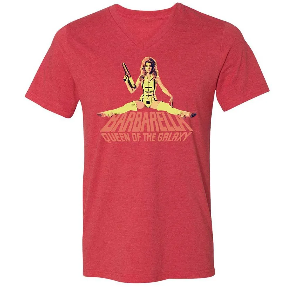 Unisex V-Neck T-Shirt - B485ZA3H - Heather Red - 7