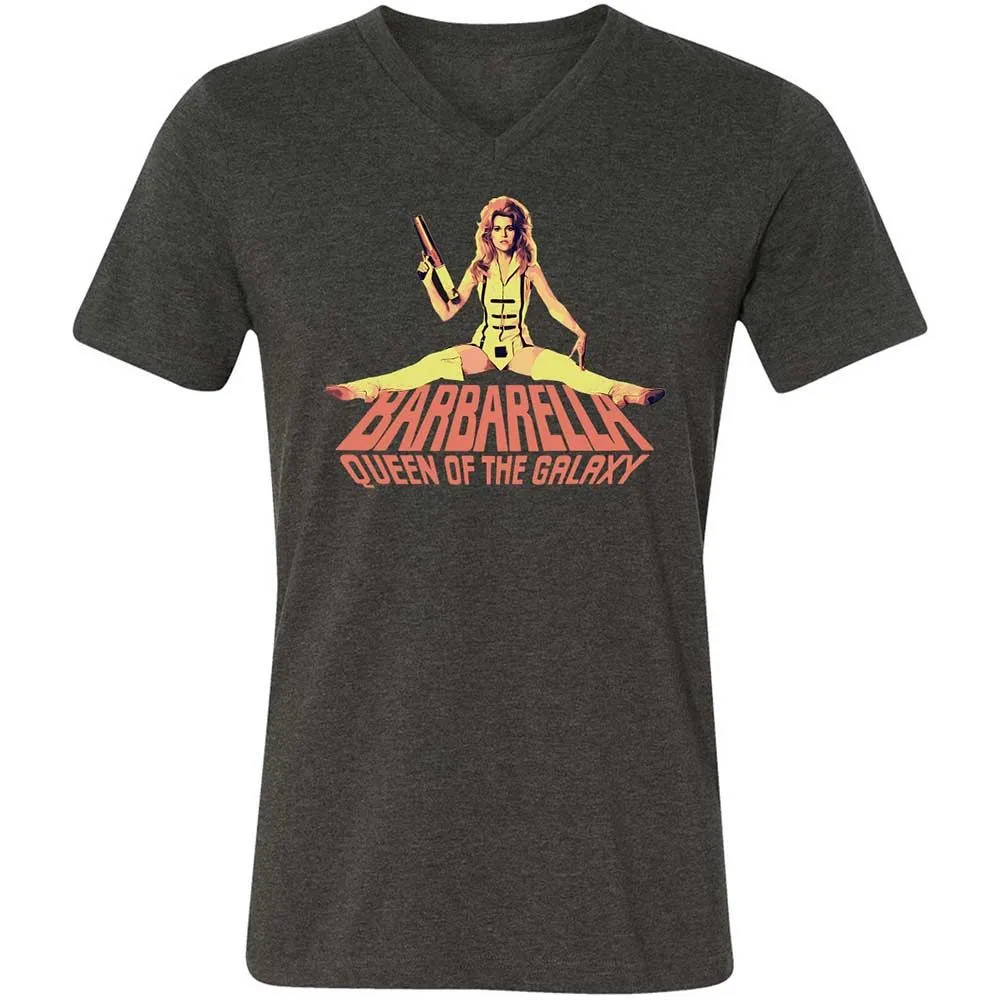 Unisex V-Neck T-Shirt - B485ZA3H - Dark Grey Heather - 9