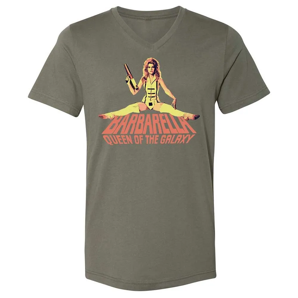 Unisex V-Neck T-Shirt - B485ZA3H - Military Green - 11