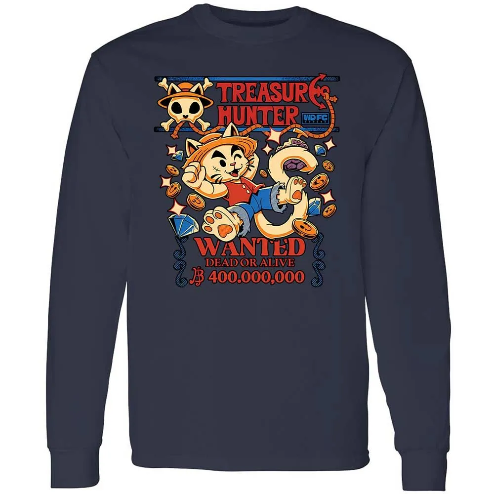 Long Sleeve T-Shirt - YHFTXG6U - Navy - 2