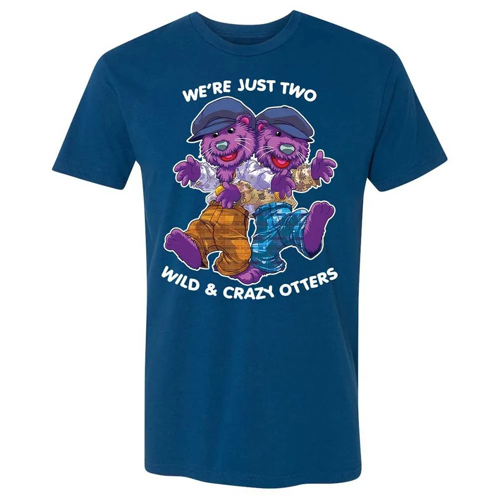 Two wild & crazy otters - Cool Blue - 5