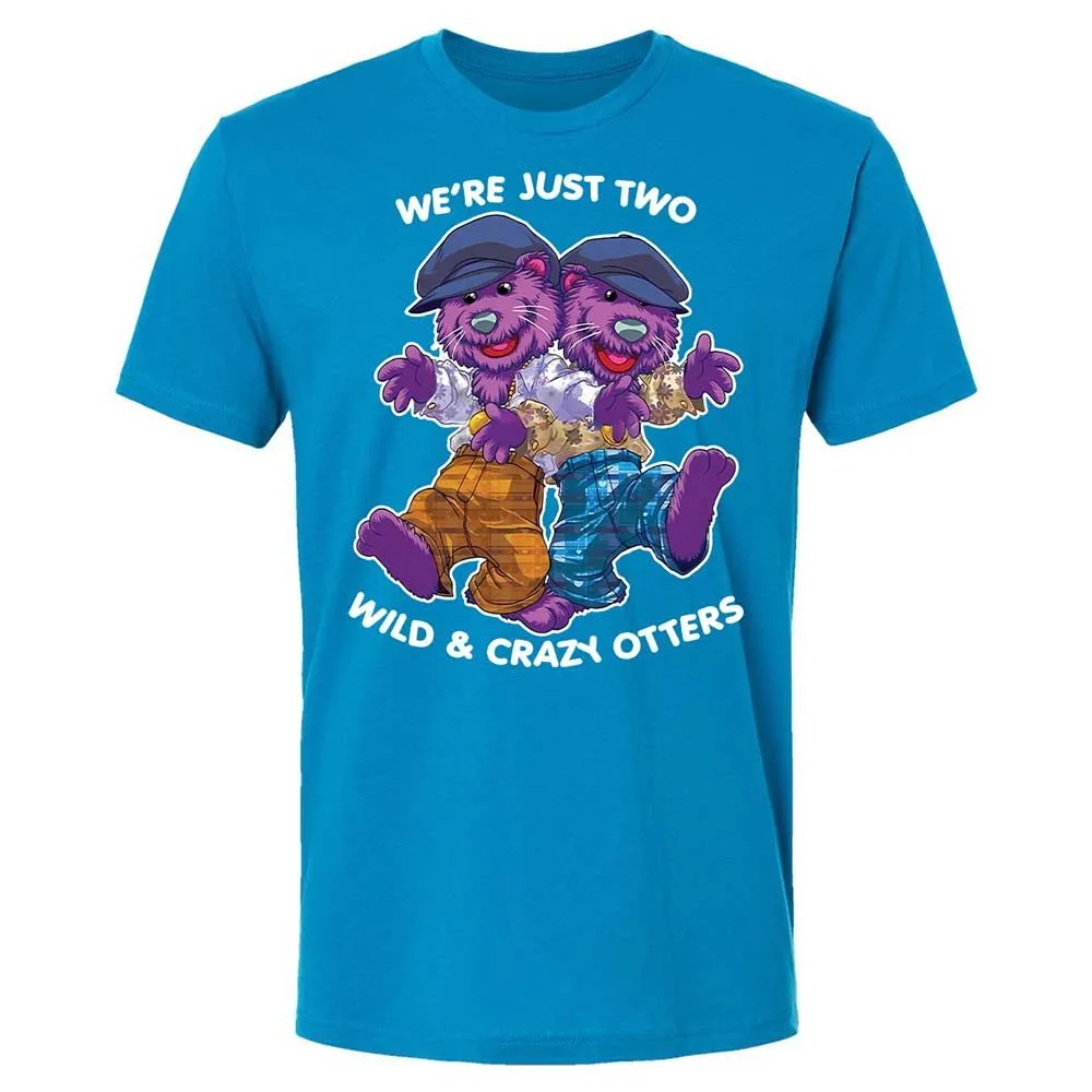Two wild & crazy otters - Turquoise - 15