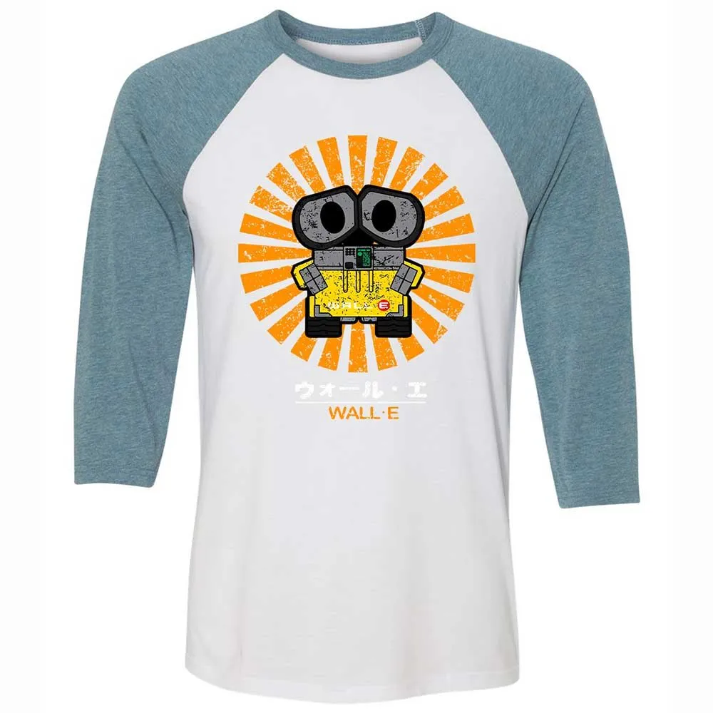 Unisex 3/4 Baseball Tee - HCDSDHSQ - White/Denim - 3
