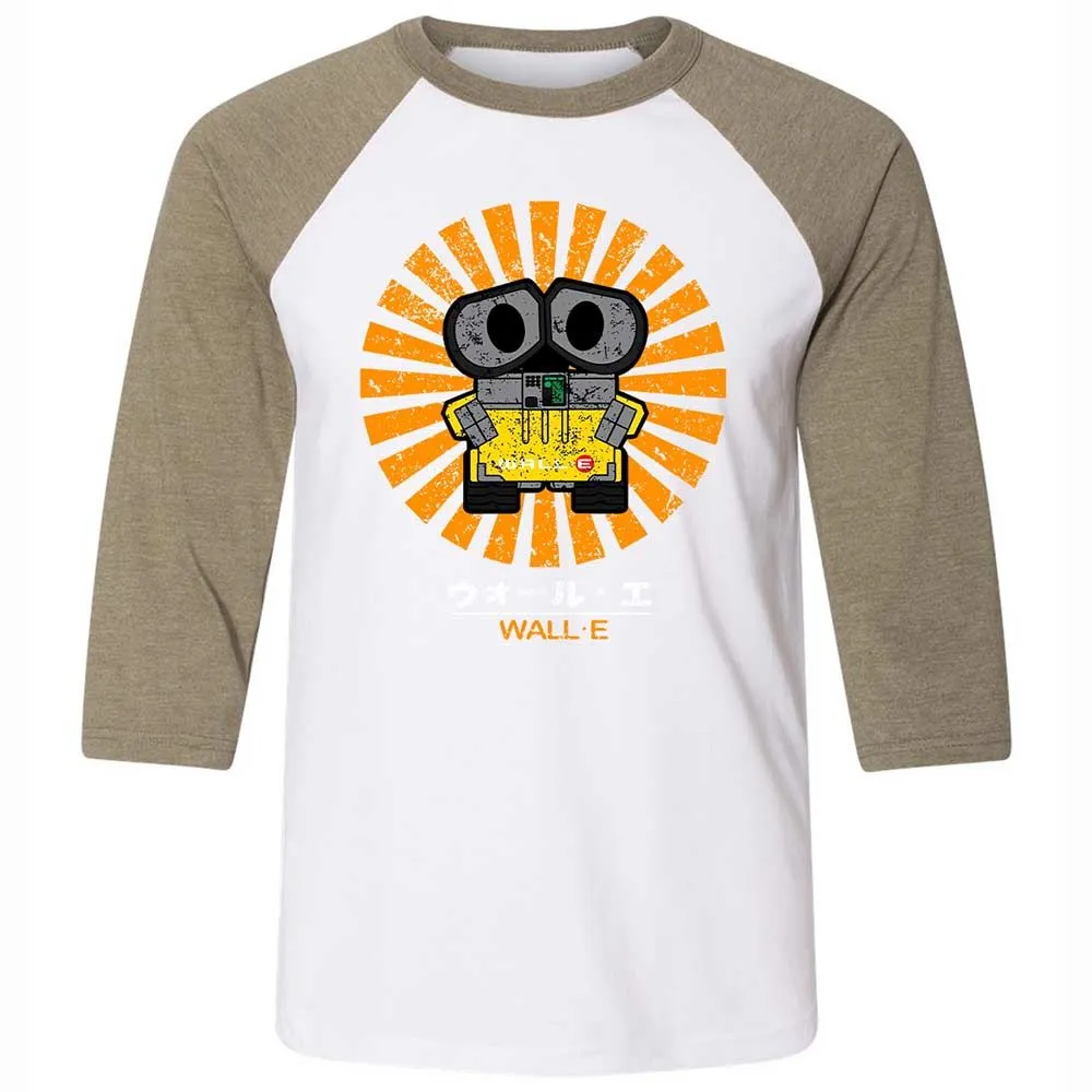Unisex 3/4 Baseball Tee - HCDSDHSQ - White/Heather Olive - 4