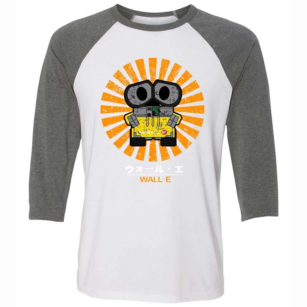 Unisex 3/4 Baseball Tee - HCDSDHSQ - White/Deep Heather - 11