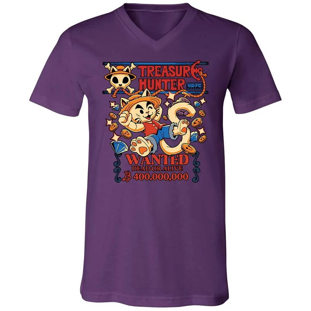 Unisex V-Neck T-Shirt - URXZNLMV - Team Purple - 10