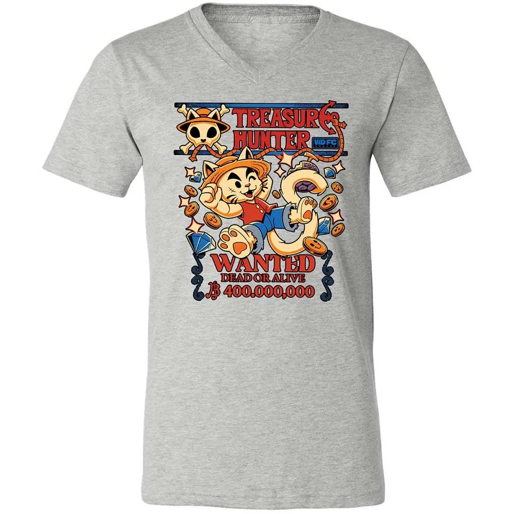 Unisex V-Neck T-Shirt - URXZNLMV - Athletic Heather - 15