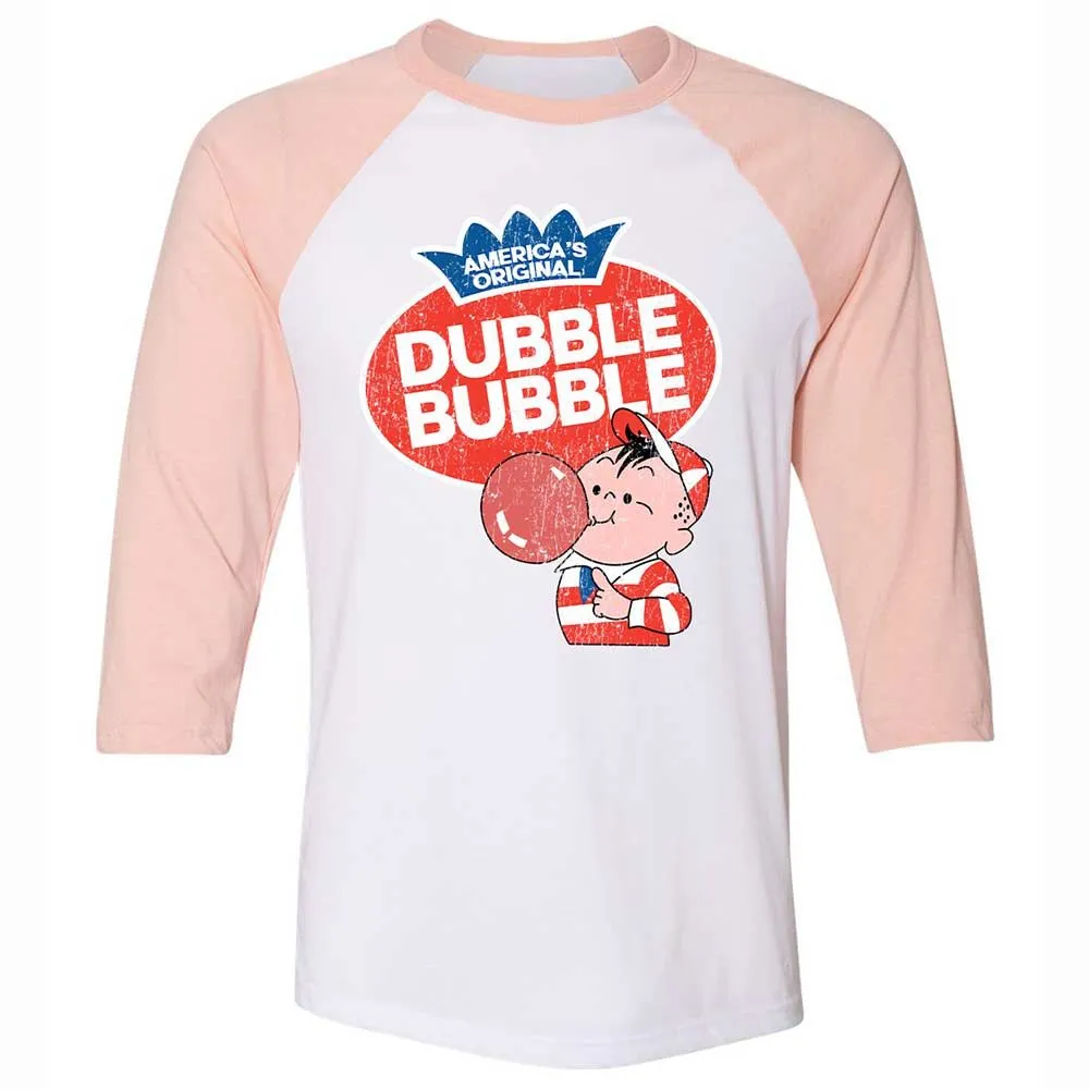 Unisex 3/4 Baseball Tee - 7KC9712Q - White/Heather Peach - 5