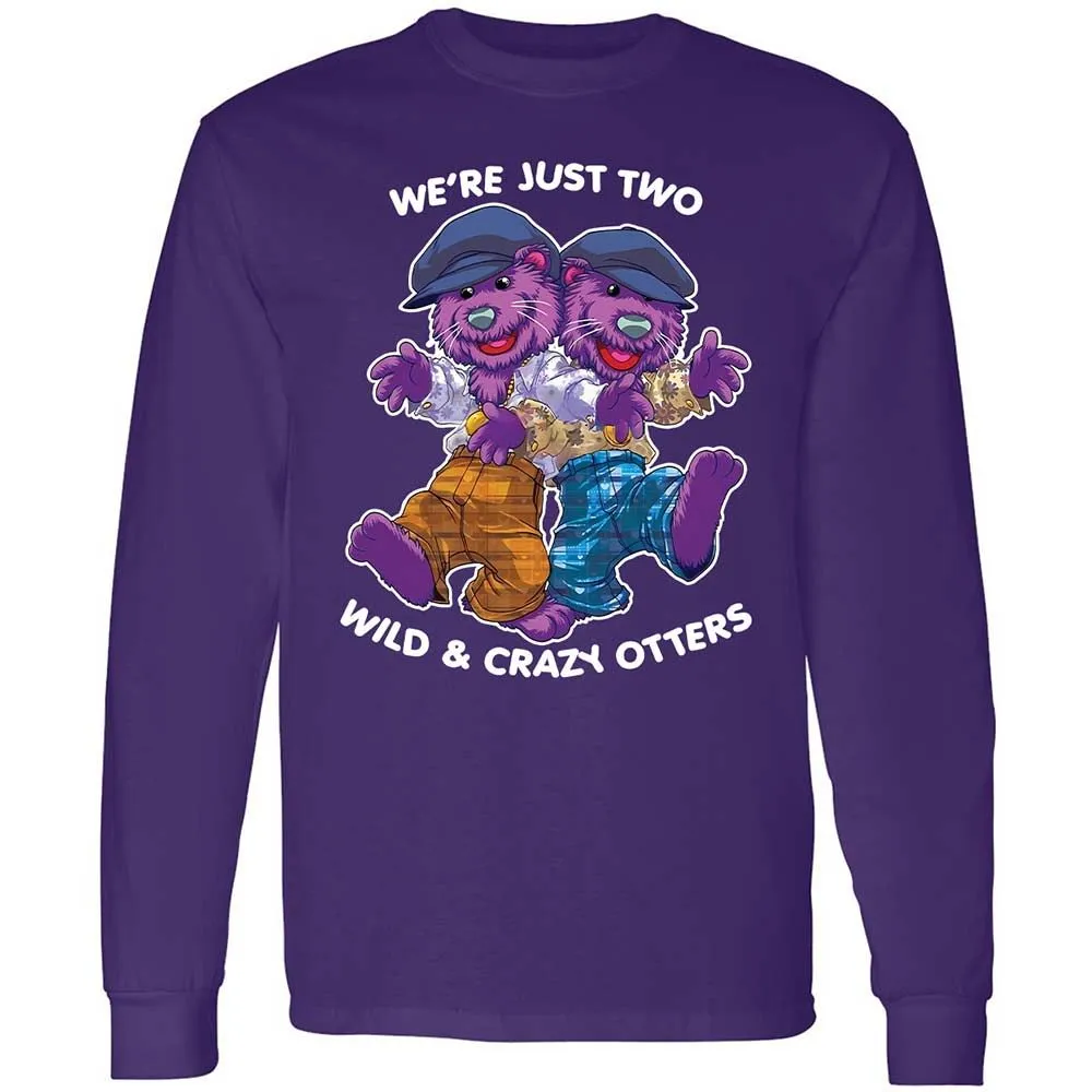 Two wild & crazy otters - Purple - 12