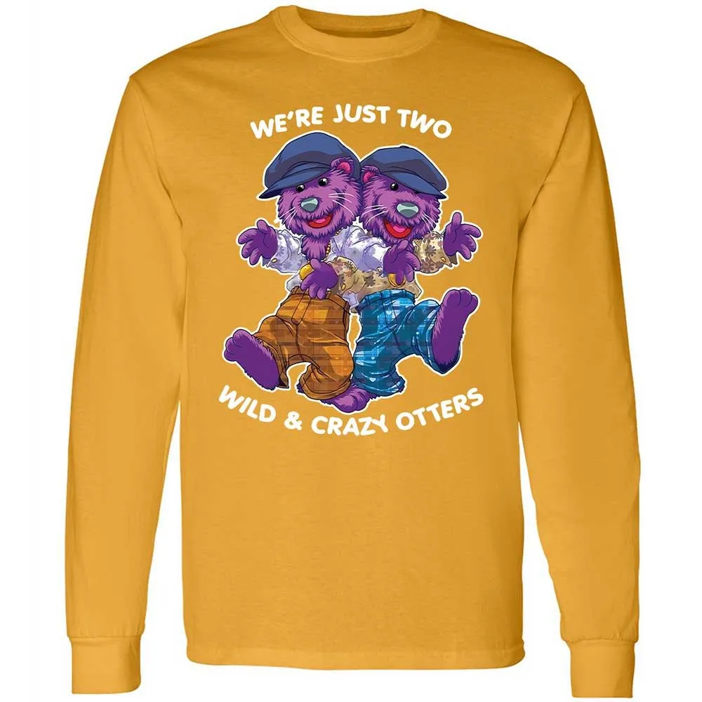 Two wild & crazy otters - Gold - 13