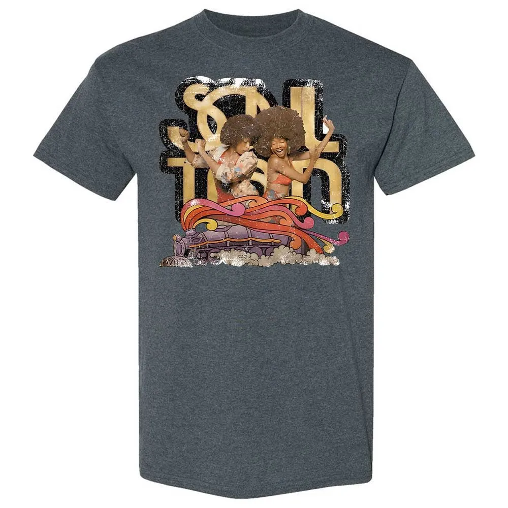 Retro Soul Train Dance Vibes - Dark Heather - 19