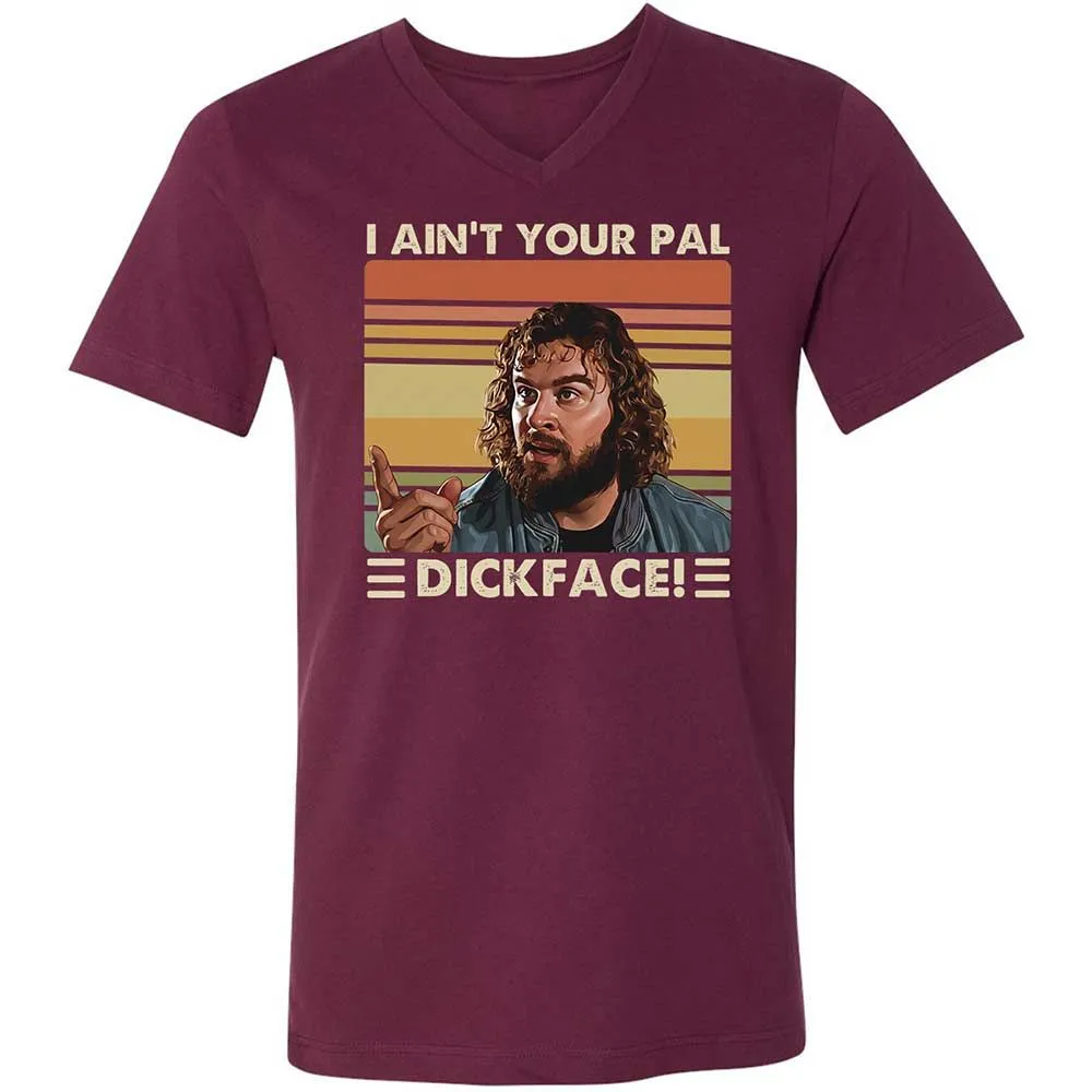 Unisex V-Neck T-Shirt - 7171MR1X - Maroon - 8
