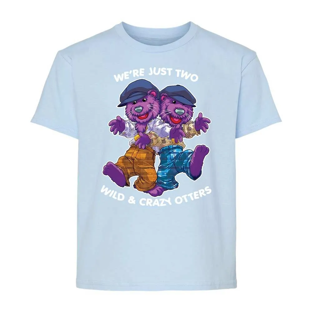 Two wild & crazy otters - Light Blue - 6
