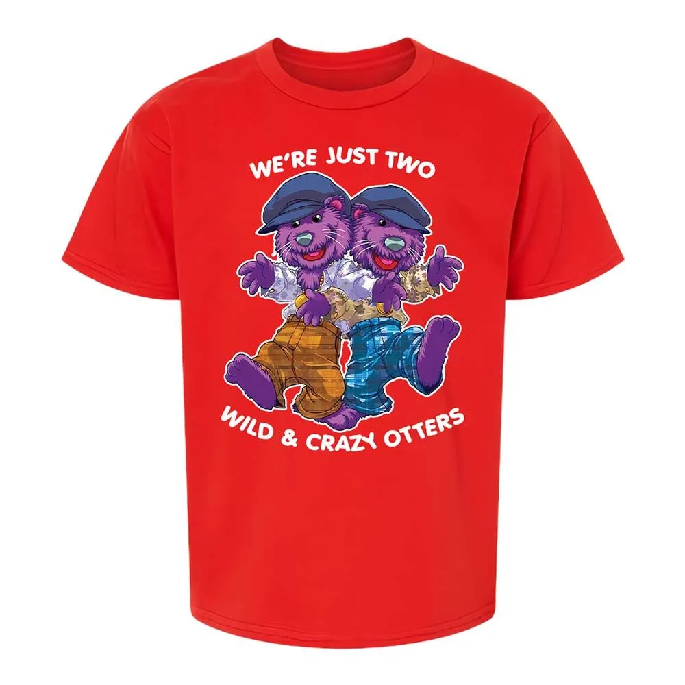 Two wild & crazy otters - Red - 8