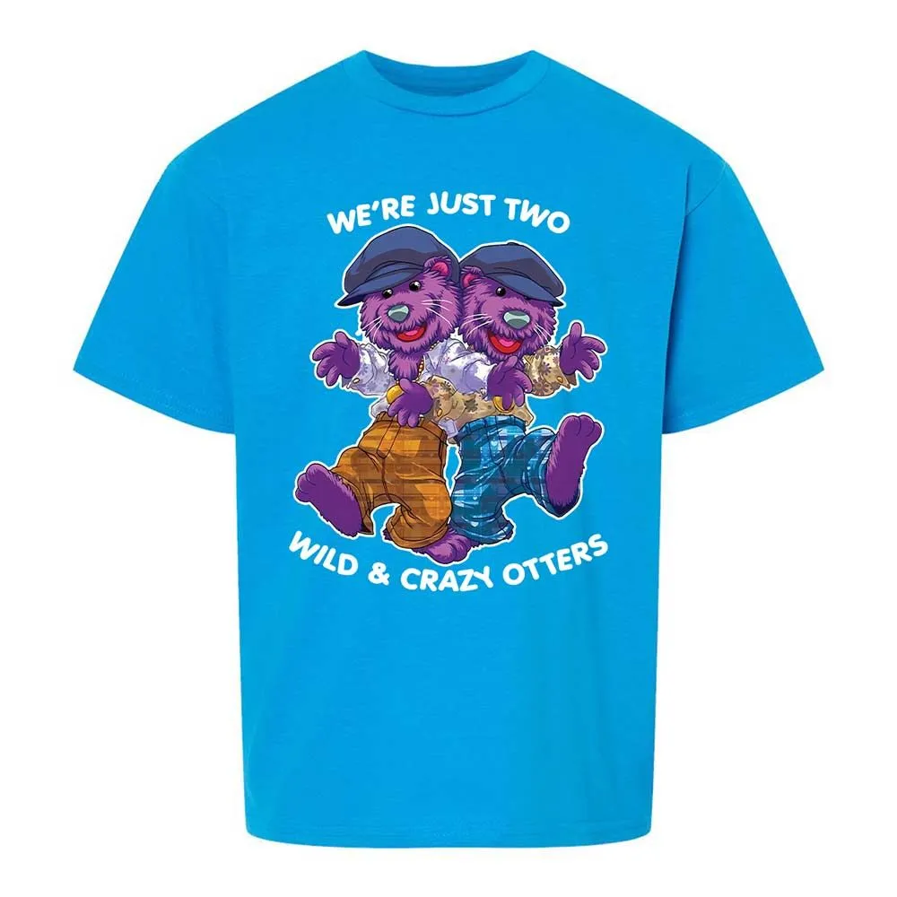 Two wild & crazy otters - Sapphire - 18