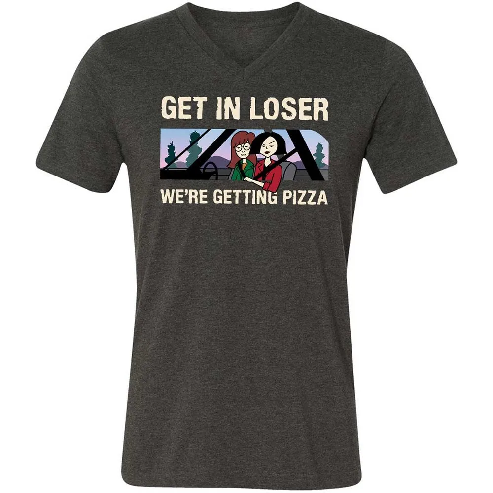 Unisex V-Neck T-Shirt - UNWYVYNR - Dark Grey Heather - 9