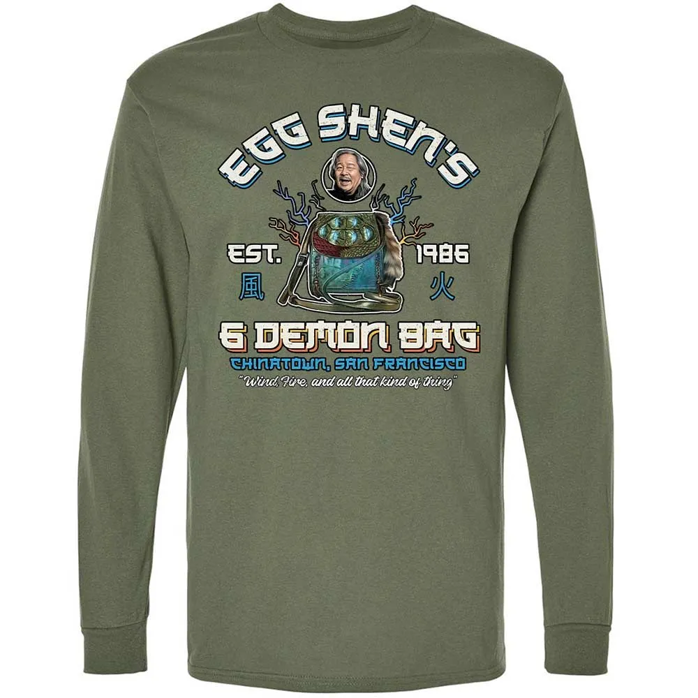 Long Sleeve T-Shirt - L7Y5AYUN - Military Green - 9