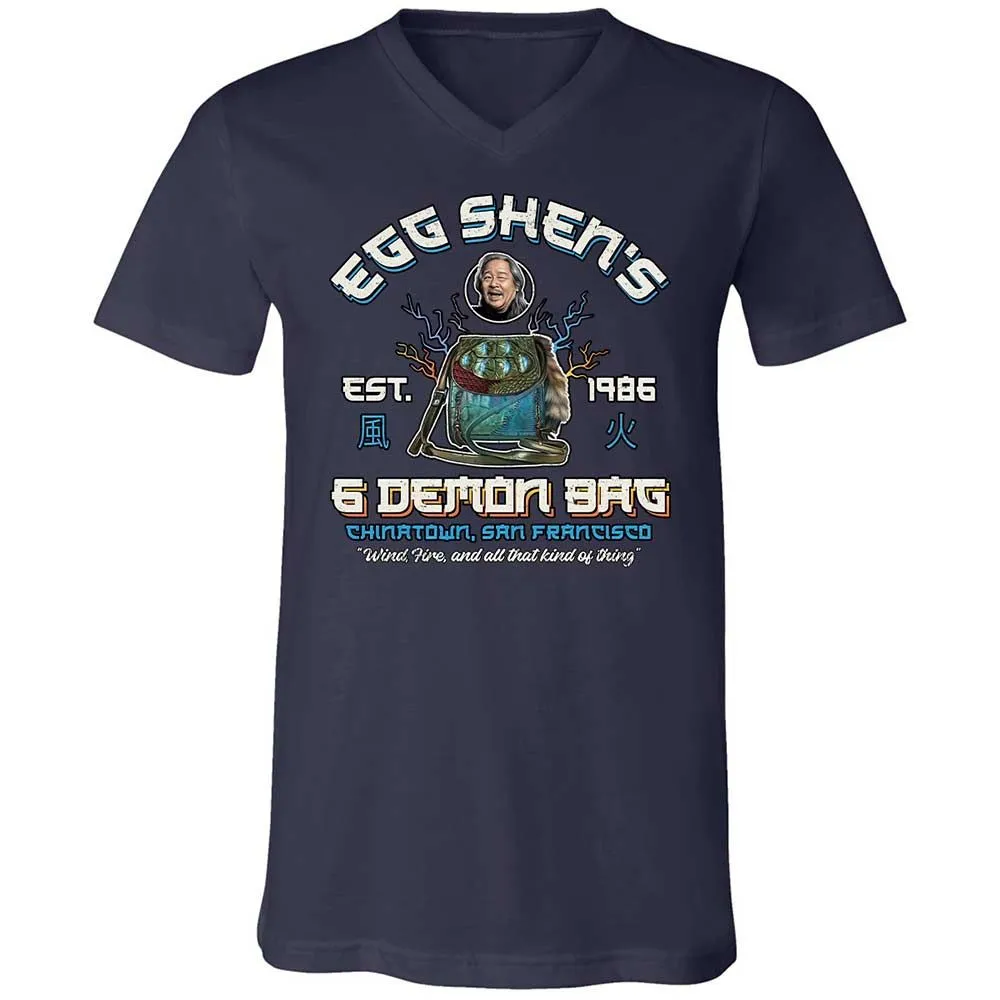 Unisex V-Neck T-Shirt - 7S2TJATG - Navy - 2