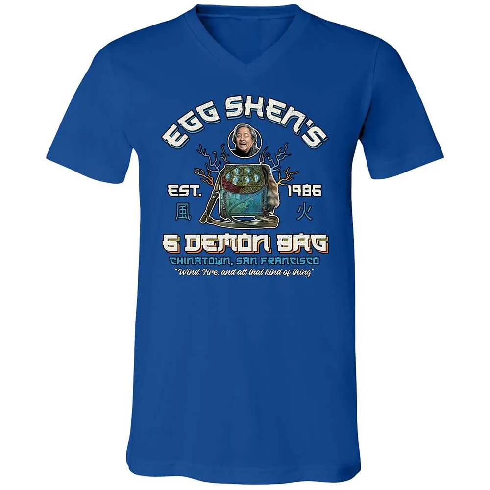 Unisex V-Neck T-Shirt - 7S2TJATG - True Royal - 4