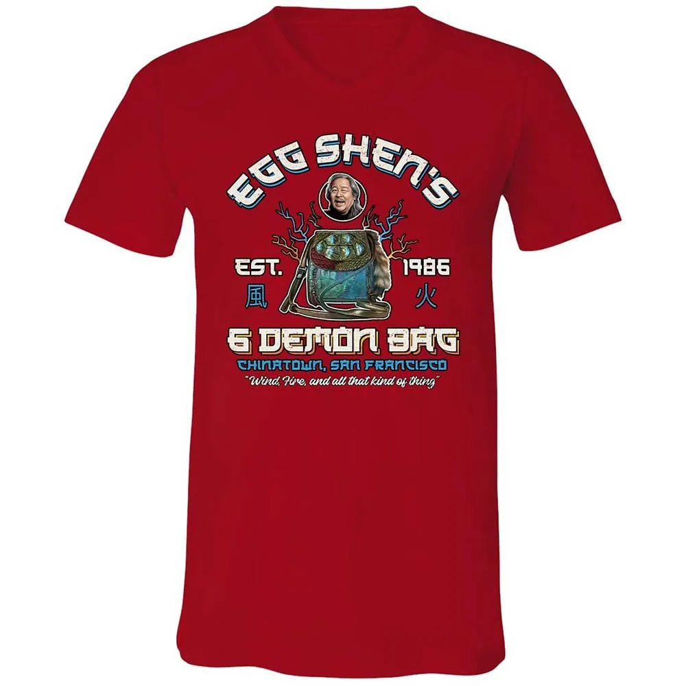 Unisex V-Neck T-Shirt - 7S2TJATG - Red - 6
