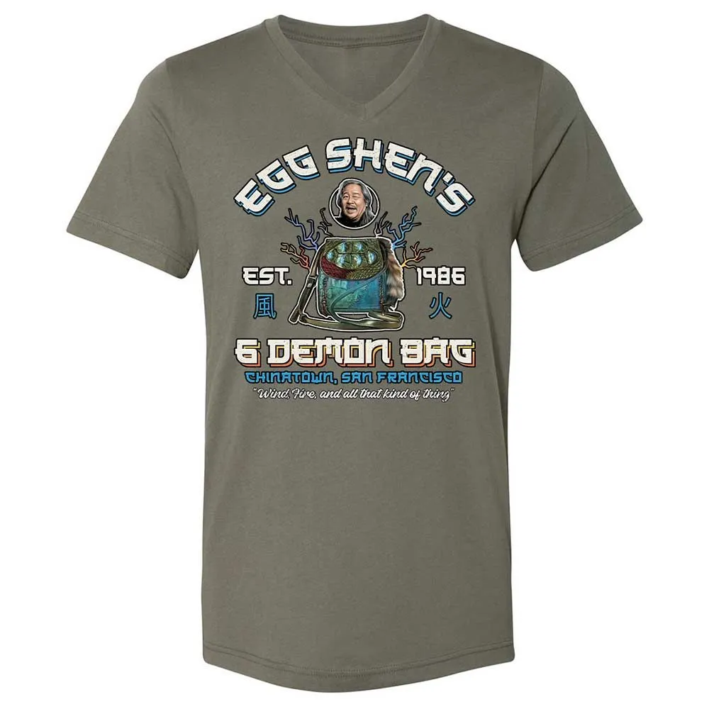 Unisex V-Neck T-Shirt - 7S2TJATG - Military Green - 11