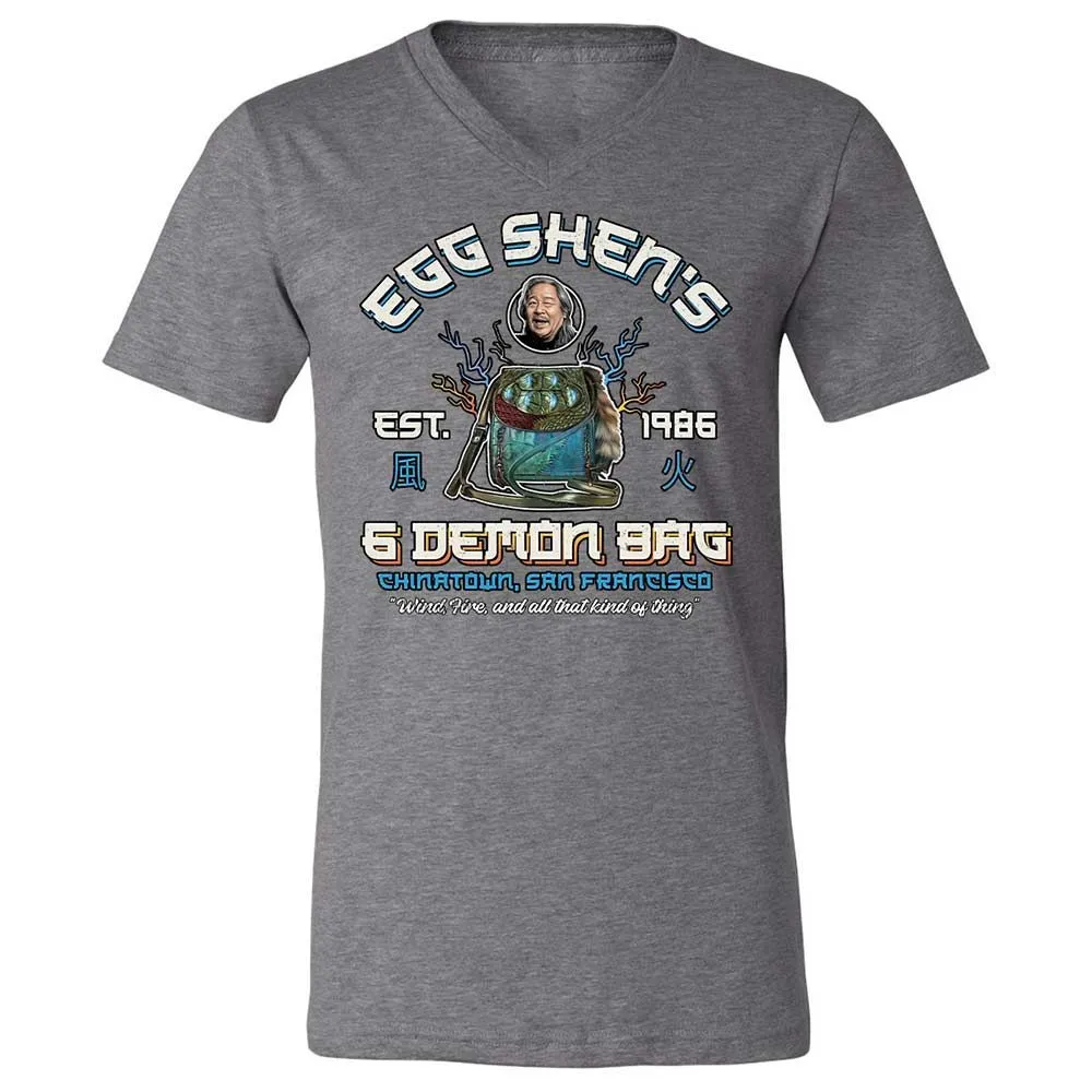 Unisex V-Neck T-Shirt - 7S2TJATG - Deep Heather - 14