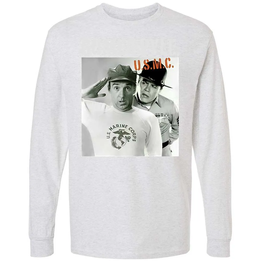 Long Sleeve T-Shirt - 9K9QBV7X - Ash - 14