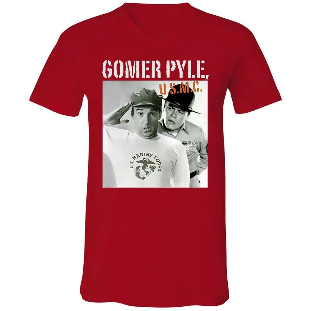 Unisex V-Neck T-Shirt - AB1K4EEC - Red - 6