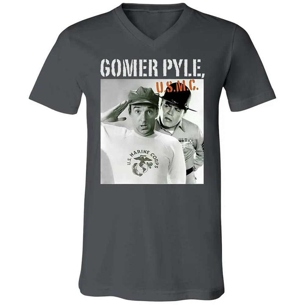 Unisex V-Neck T-Shirt - AB1K4EEC - Asphalt - 13