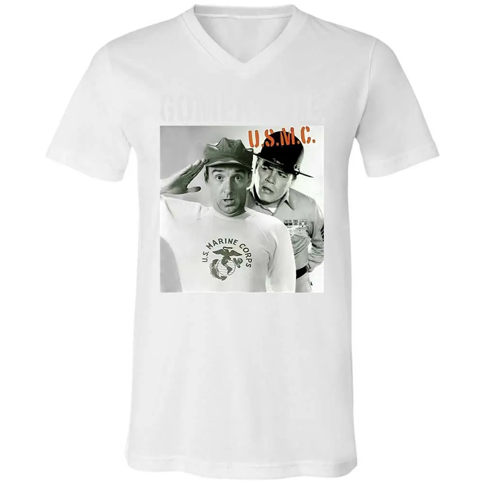 Unisex V-Neck T-Shirt - AB1K4EEC - White - 16