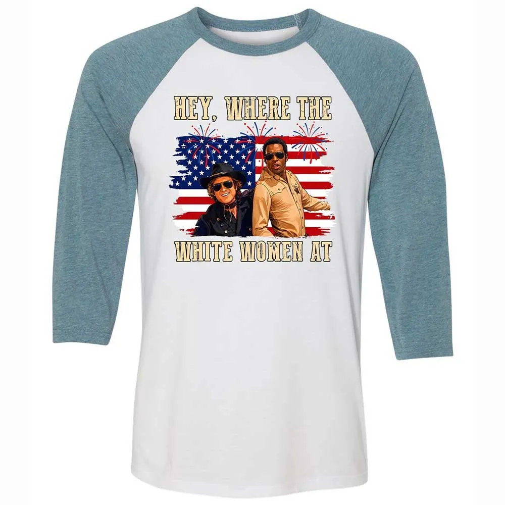 Hey Where The White At - White/Denim - 3