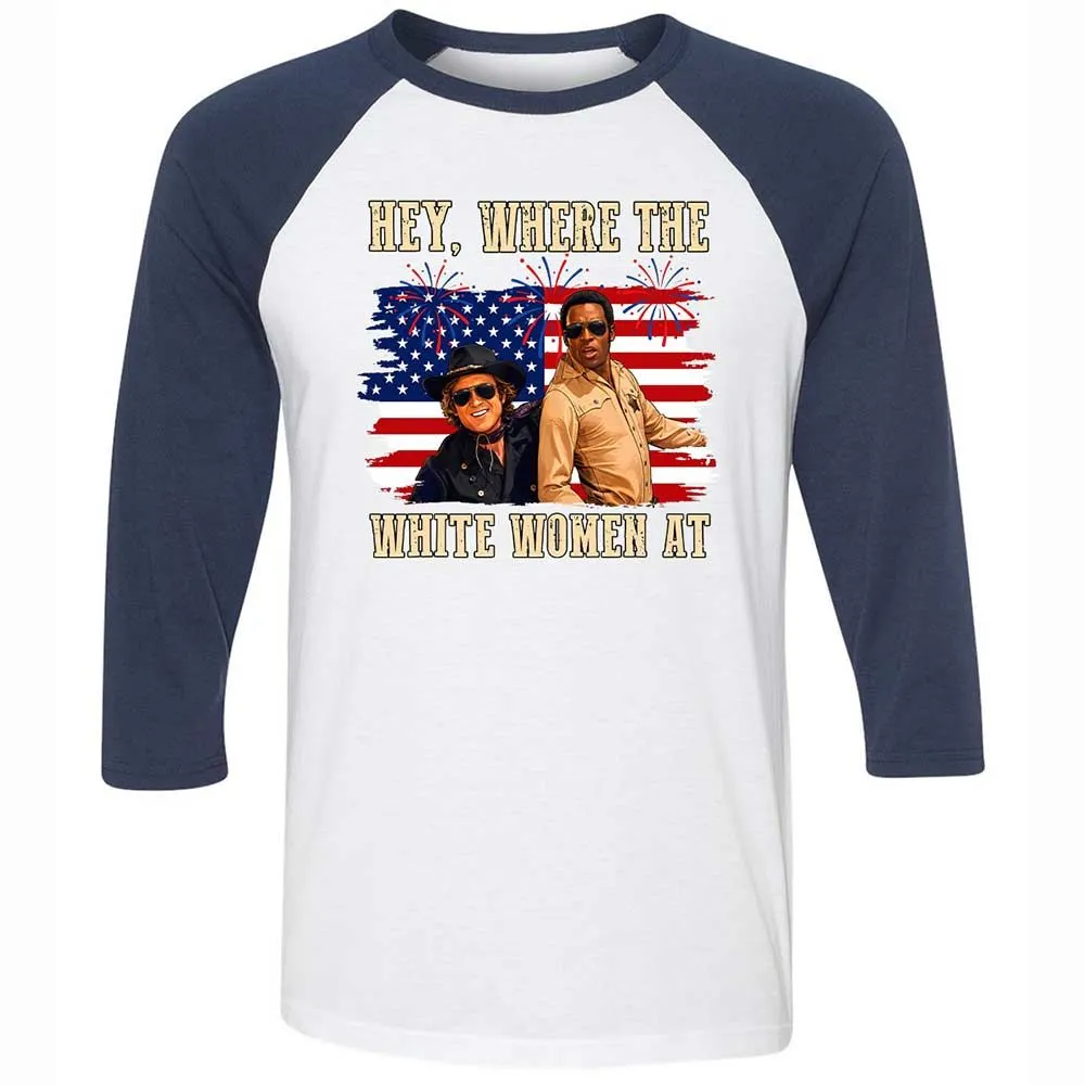 Hey Where The White At - White/Navy - 8