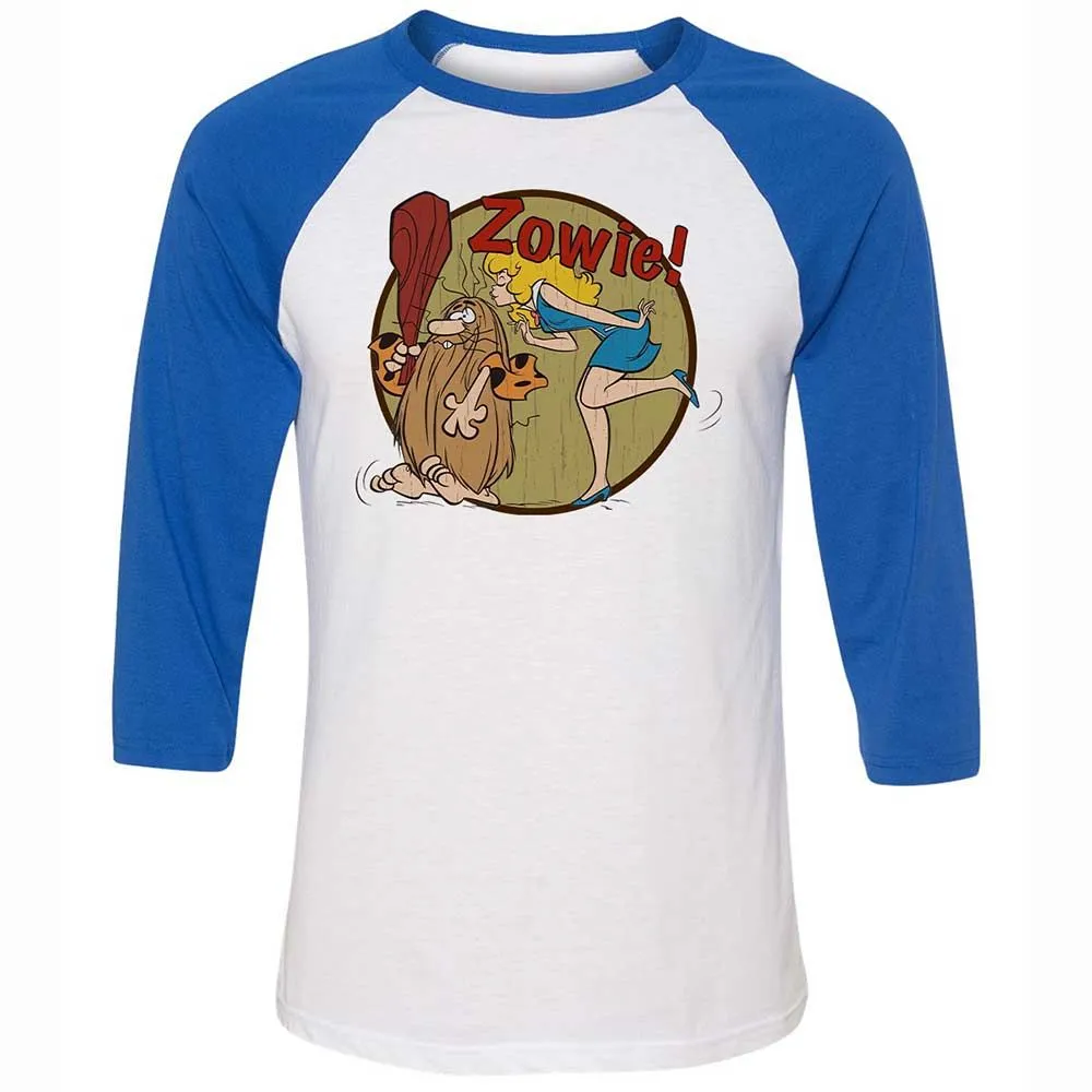 Unisex 3/4 Baseball Tee - KZCTSA4S - White/True Royal - 10