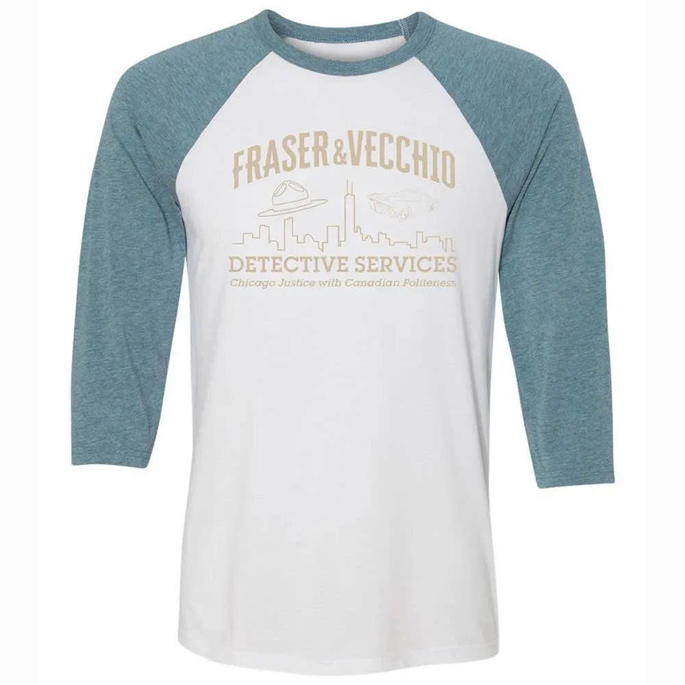Unisex 3/4 Baseball Tee - LUMG52UP - White/Denim - 3