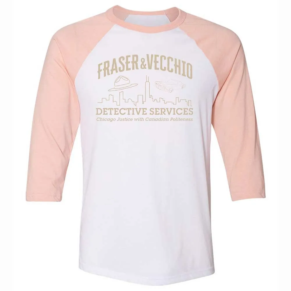 Unisex 3/4 Baseball Tee - LUMG52UP - White/Heather Peach - 5