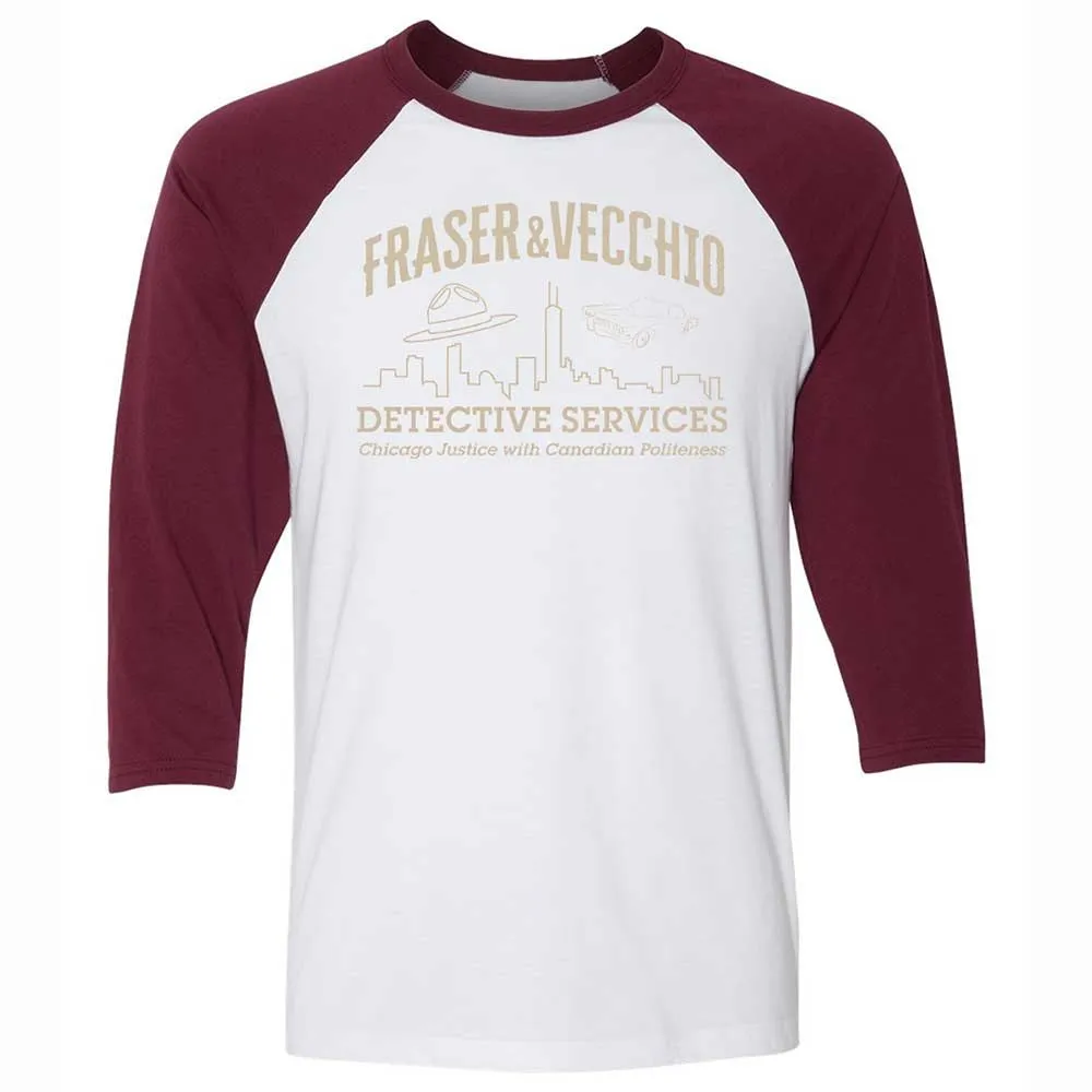 Unisex 3/4 Baseball Tee - LUMG52UP - White/Maroon - 7