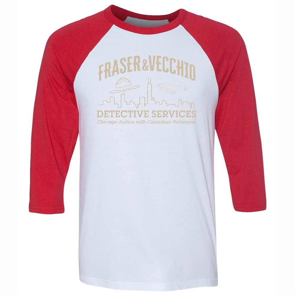 Unisex 3/4 Baseball Tee - LUMG52UP - White/Red - 9