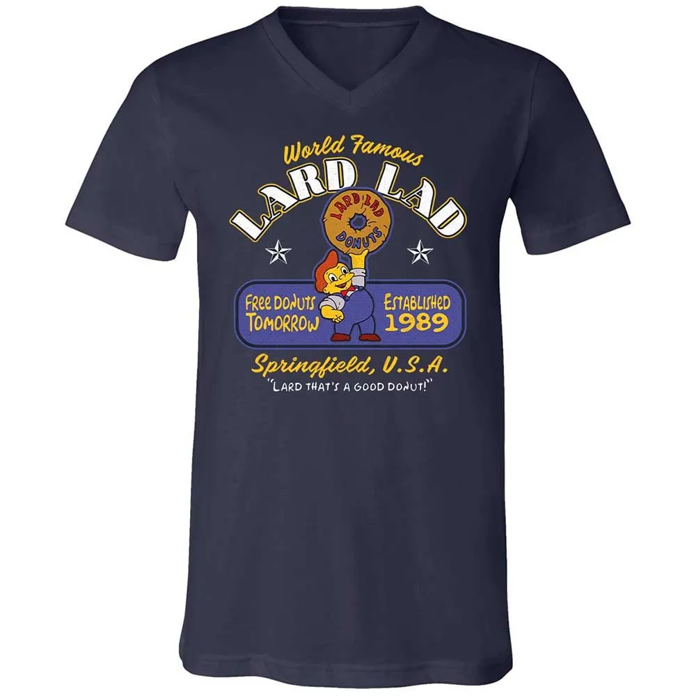 Unisex V-Neck T-Shirt - Y7LG7PQW - Navy - 2