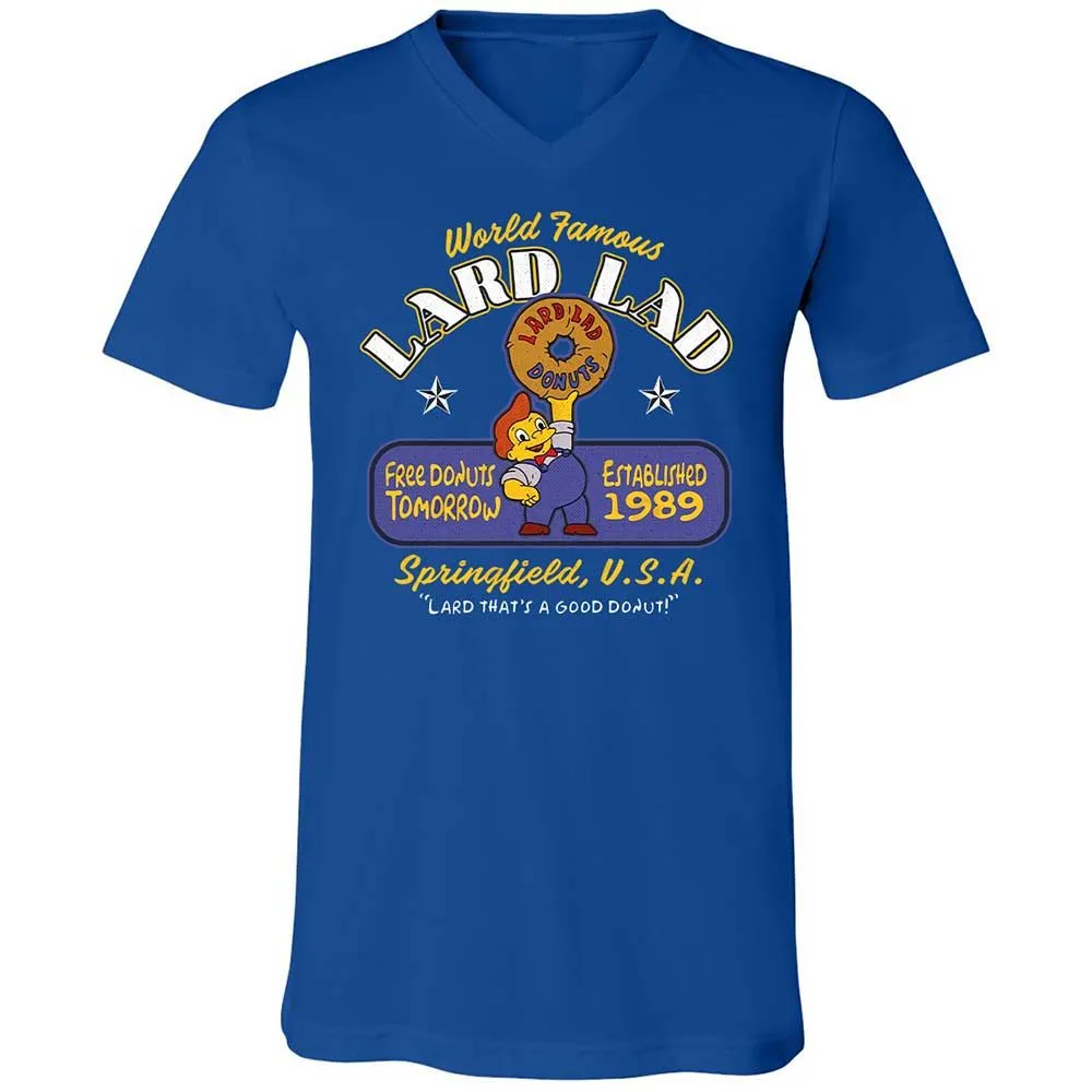 Unisex V-Neck T-Shirt - Y7LG7PQW - True Royal - 4