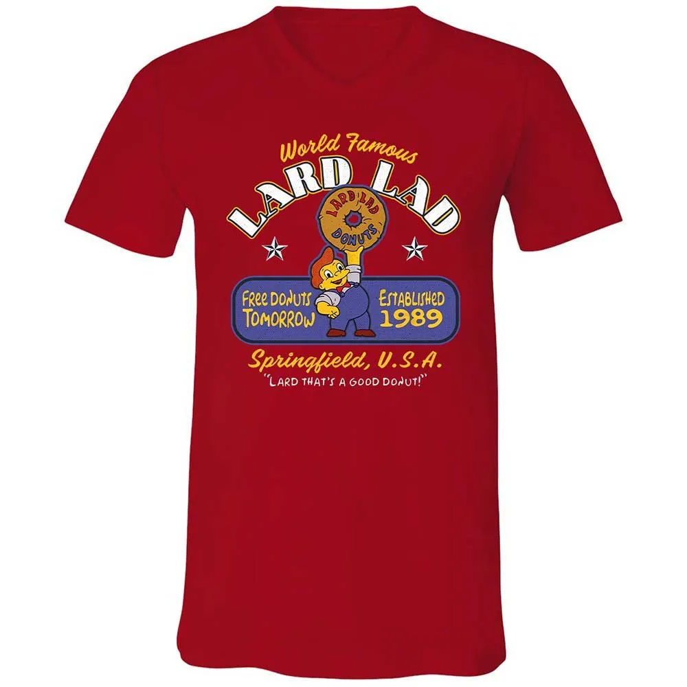 Unisex V-Neck T-Shirt - Y7LG7PQW - Red - 6