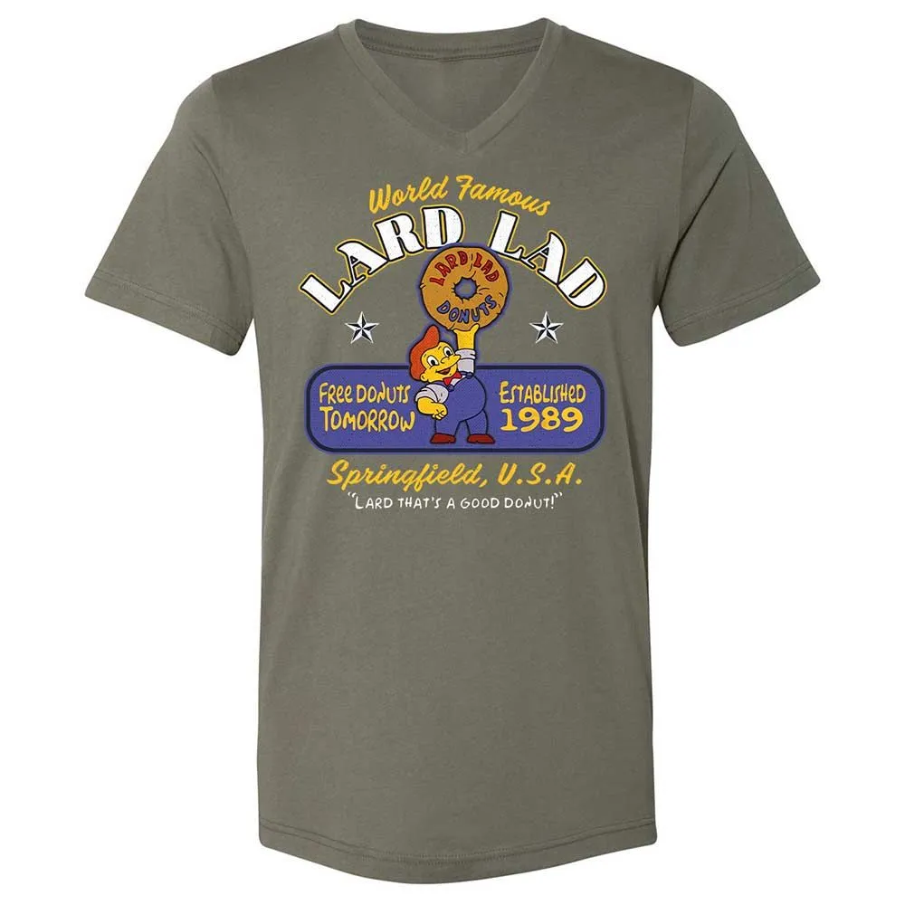 Unisex V-Neck T-Shirt - Y7LG7PQW - Military Green - 11