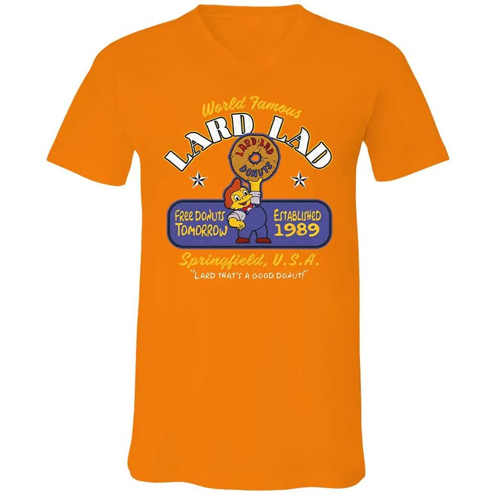 Unisex V-Neck T-Shirt - Y7LG7PQW - Orange - 12