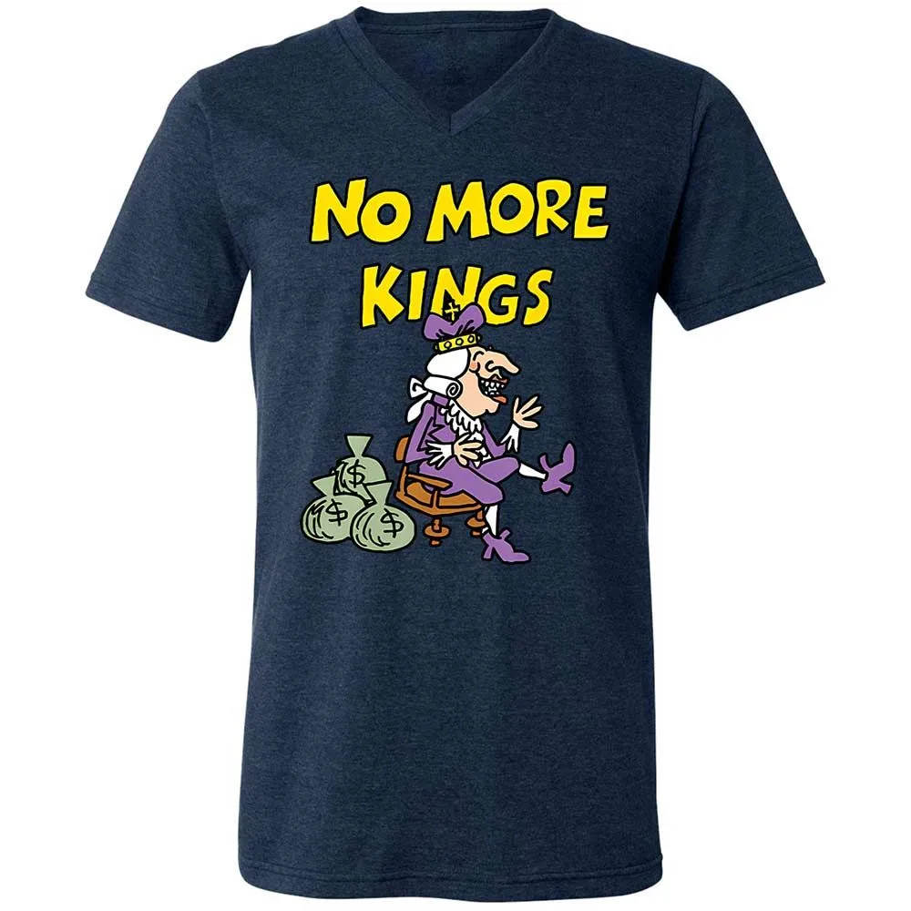 Unisex V-Neck T-Shirt - T89NUSGP - Heather Navy - 3