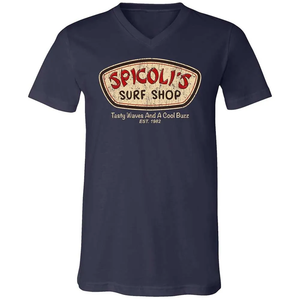 Unisex V-Neck T-Shirt - 7CDQ9Z8J - Navy - 2